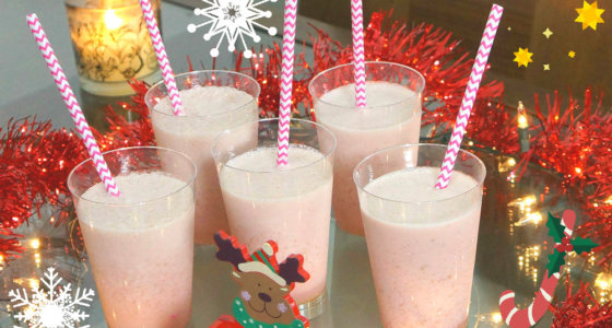Shake Delícia de morango | Especial Natal