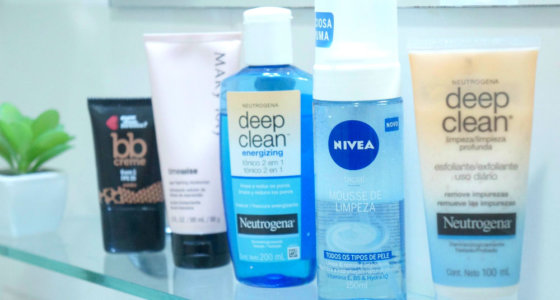 Limpeza de pele matinal | produtos usados