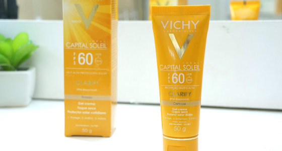 Protetor solar com cor Capital Soleil clarify Fps 60 | Vichy