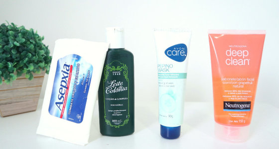 Top 4 produtos favoritos para a limpeza da pele